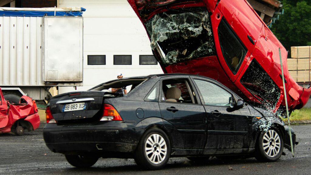 Car accident attorney discussing legal options with an injured client.