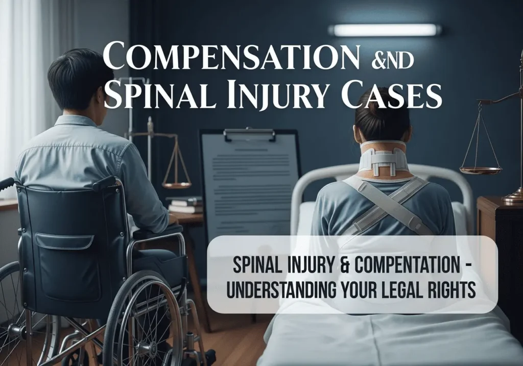 Compensation and spinal injury cases involving defective safety equipment
