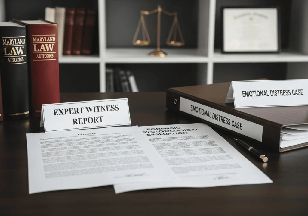 Expert witnesses in serious emotional distress cases in Maryland