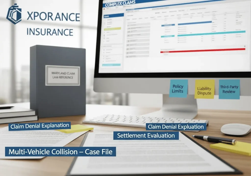 How insurance companies handle complex multi-vehicle accident claims