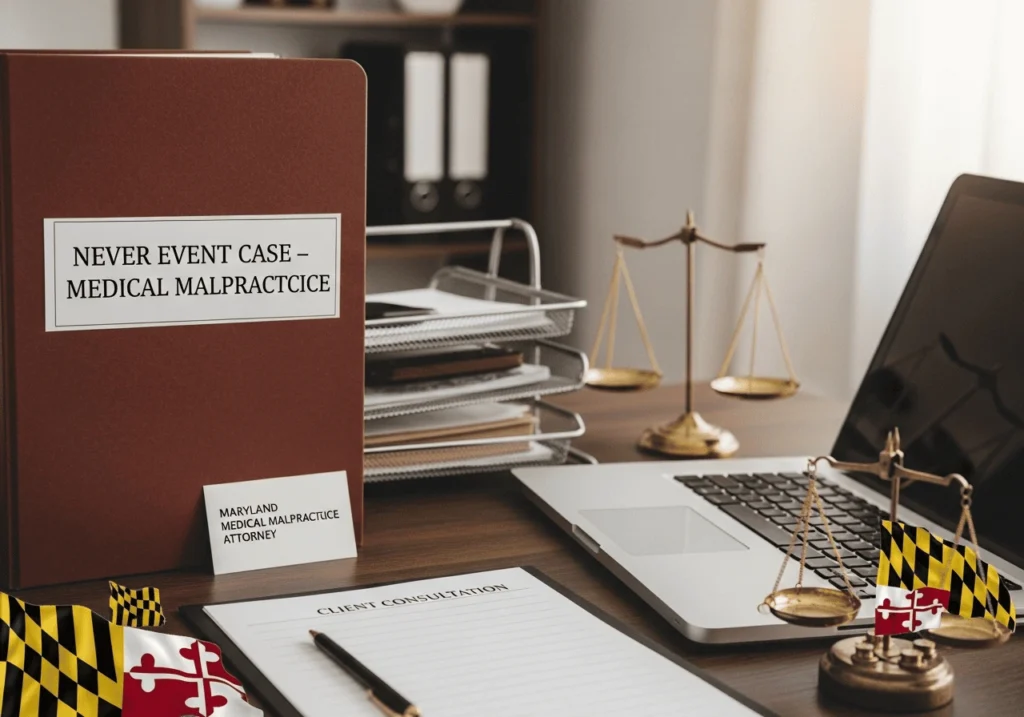 Meeting a Maryland medical malpractice lawyer after a hospital never event