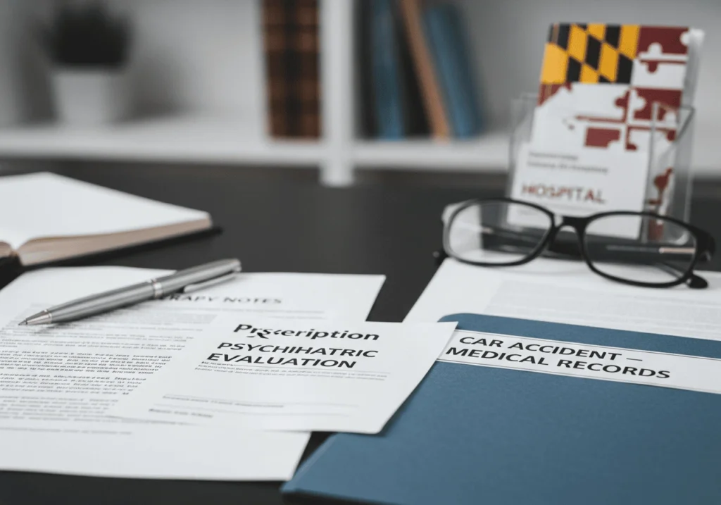 Medical records as core evidence for emotional distress in Maryland