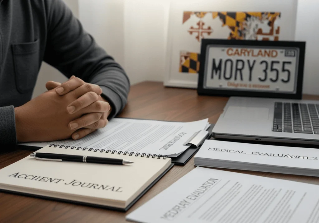 Legal process for emotional distress in Maryland car crash claims