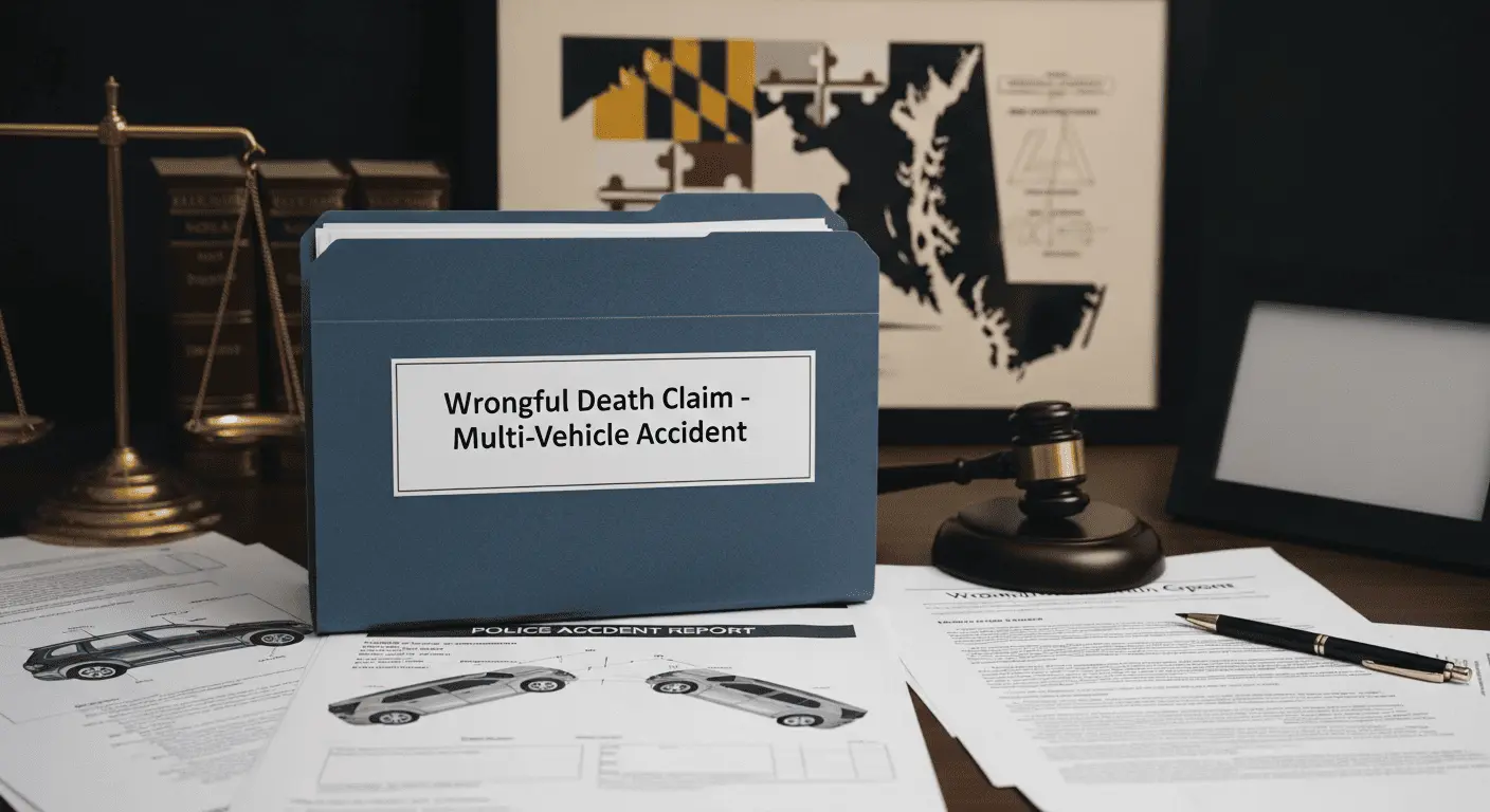 Wrongful death claims in multi-vehicle accidents on Maryland highways